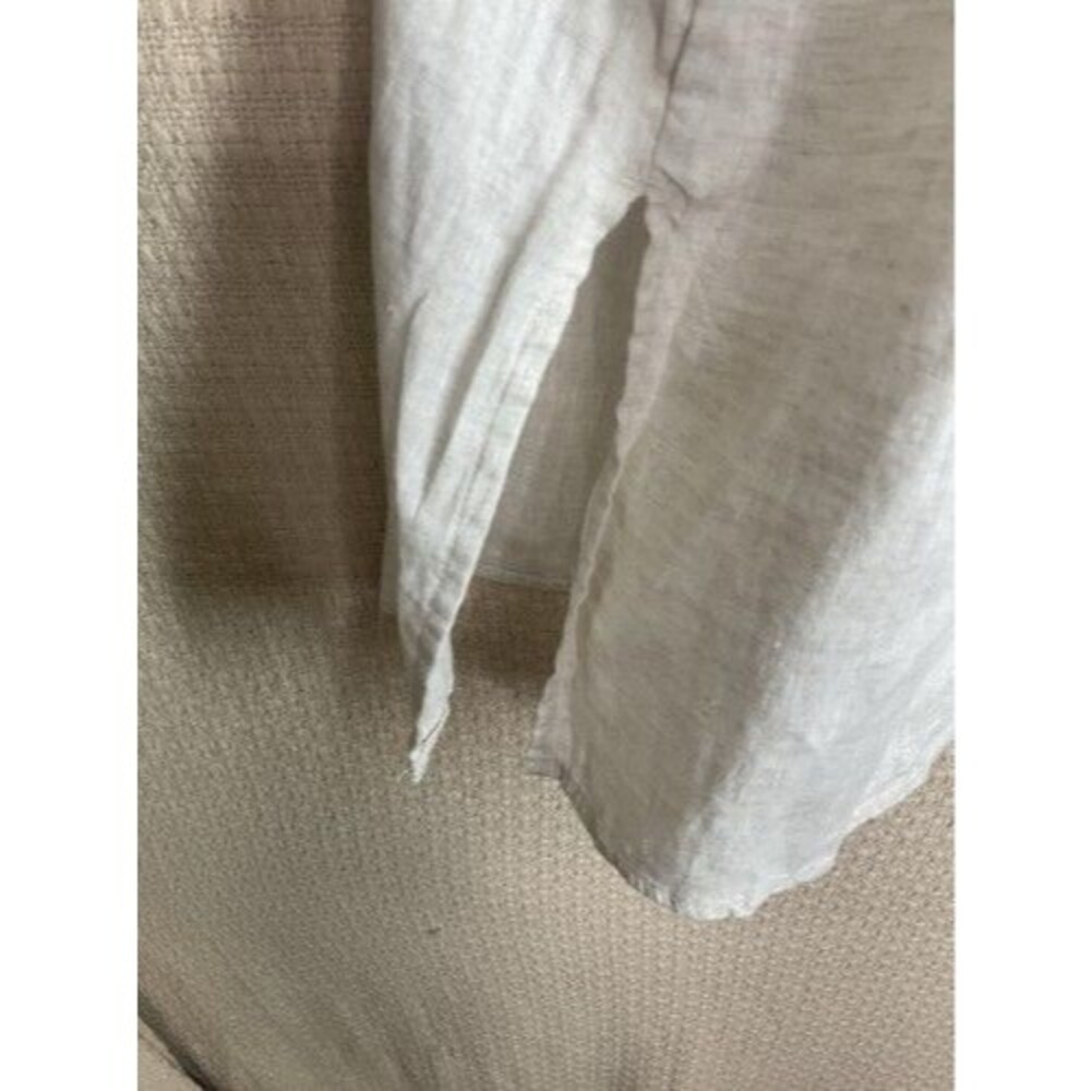 NWT H&M 100% Linen Button Front Lagenlook Shift Mini Dress Shirt Women Size XL - Picture 6 of 12